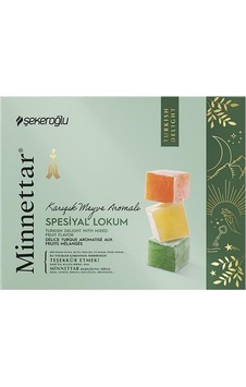 Şekeroğlu Minnettar Karışık Meyve Aromalı Special Lokum 300 G Şekeroğlu Minnettar Karışık Meyve Aromalı Special Lokum 300 G