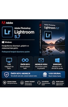 Adobe Photoshop Lightroom 5.7 Windows - 1 Pc Ömür Boyu Abonelik Kodu