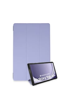Uray Store Samsung Galaxy Uyumlu Tab A9 Plus Kılıf Tablet Smart Kılıf - Lila Arka Kapak