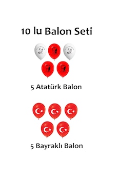 Balon Süsleme Atatürk Türk Bayrağı Ay Yıldız Balon Baskılı 29 Ekim 10 Kasım 23 Nisan kırmızı beyaz Balon Süsleme Atatürk Türk Bayrağı Ay Yıldız Balon Baskılı 29 Ekim 10 Kasım 23 Nisan kırmızı beyaz