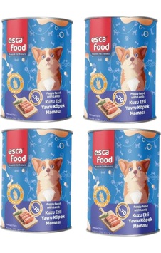 Esca Food Kuzu Etli Yavru Köpek Konserve Maması 4x415gr Esca Food Kuzu Etli Yavru Köpek Konserve Maması 4x415gr