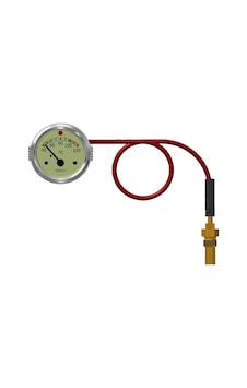 Ölçüsan Mekanik Hararet Isı Gösterge Saati 52mm 3 Metre Civalı Ölçüsan Mekanik Hararet Isı Gösterge Saati 52mm 3 Metre Civalı