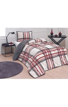 Comforter Yorgan Set Tek Kişilik Wera Kırmızı