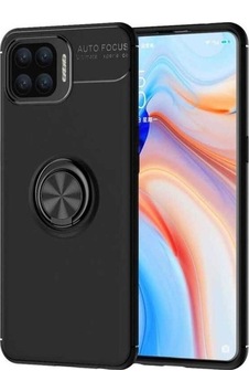 Oppo Reno 4 Lite Kılıf Zore Ravel Silikon Kapak Siyah Oppo Reno 4 Lite Kılıf Zore Ravel Silikon Kapak Siyah