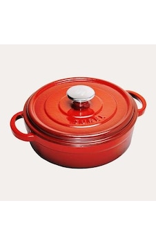 Sürel Döküm 24 Cm Sığ Yuvarlak Tencere Kırmızı Kırmızı Sürel Döküm 24 Cm Sığ Yuvarlak Tencere Kırmızı Kırmızı