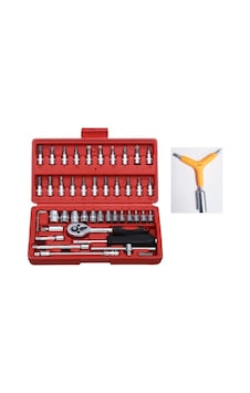Makroyapı 46 Parça Lokma Takımı 1/4 Mini Lokma Seti + T 13 Lokma