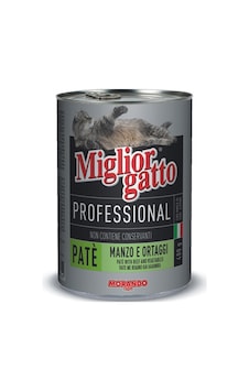 Miglior Gatto Pate Biftek ve Sebzeli Konserve Yetişkin Kedi Maması 400 G