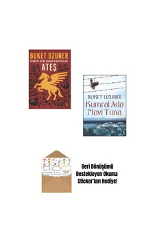 Buket Uzuner - Ateş - Kumral Ada Mavi Tuna + Okuma Sticker'ları Buket Uzuner - Ateş - Kumral Ada Mavi Tuna + Okuma Sticker'ları