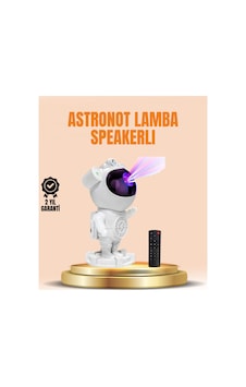 Astraltech Bluetooth Ve Dahili Ses Özellikli Astronot Projeksiyon Lambası