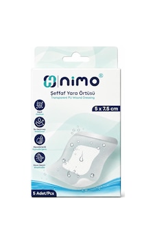 Nimo Şeffaf Yara Örtüsü 5x7,5 Cm 5li Nimo Şeffaf Yara Örtüsü 5x7,5 Cm 5li