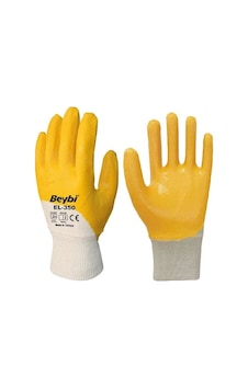 Beybi KN350 Nitril Sarı İş Eldiveni No:9 12 Adet Beybi KN350 Nitril Sarı İş Eldiveni No:9 12 Adet