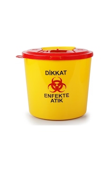 Omnisoft Tıbbi Atık Plastik Çöp Kovası 10 lt