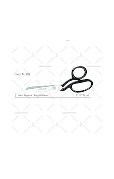 Jokey Kırtasiye Nikel Kaplı Siyah Saplı, 7"inç/18cm Vidalı Terzi Kumaş Kesim Makası Jokey Kırtasiye Nikel Kaplı Siyah Saplı, 7"inç/18cm Vidalı Terzi Kumaş Kesim Makası