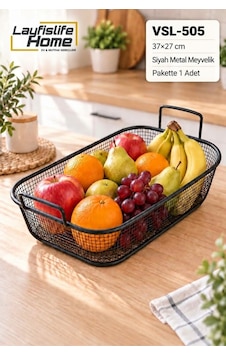 Siyah Metal Çift Kulplu Meyvelik Sepet 37x27 Cm Dekoratif Mutfak Meyve Sebze Sepeti Vsl-505 Siyah Siyah Siyah Metal Çift Kulplu Meyvelik Sepet 37x27 Cm Dekoratif Mutfak Meyve Sebze Sepeti Vsl-505 Siyah Siyah