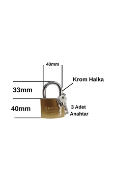 Asma Kilit Paslanmaz Çelik Kilit 50mm 3 Anahtarlı Asma Kilit Paslanmaz Çelik Kilit 50mm 3 Anahtarlı