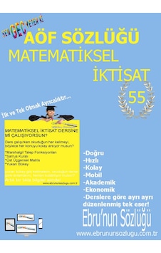 AÖF İİBF Ebrunun Sözlüğü Matematiksel Iktisat - E Sözlük AÖF İİBF Ebrunun Sözlüğü Matematiksel Iktisat - E Sözlük