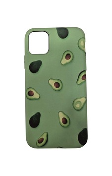 Apple Uyumlu iPhone 11 Kılıf Avokado Meyve Desenli Yeşil Apple Uyumlu iPhone 11 Kılıf Avokado Meyve Desenli Yeşil