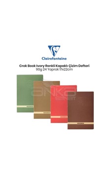 Clairefontaine Crok Book Ivory Renkli Kapak Çizim Defteri 90g 24 Yaprak 17x22cm Clairefontaine Crok Book Ivory Renkli Kapak Çizim Defteri 90g 24 Yaprak 17x22cm