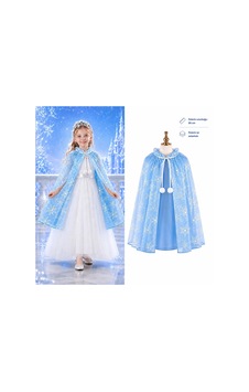 Mey İthalat Kar Tanesi Desenli Mavi Elsa Pelerini - Astarlı Frozen Pelerini 85 Cm Mey İthalat Kar Tanesi Desenli Mavi Elsa Pelerini - Astarlı Frozen Pelerini 85 Cm