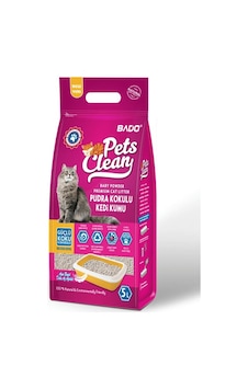 Bado Premium Bebek Pudrası Kokulu Topaklaşan İnce Kedi Kumu 5 L Bado Premium Bebek Pudrası Kokulu Topaklaşan İnce Kedi Kumu 5 L