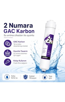 2 Numara Premium Gac Karbon Su Arıtma Filtresi 408694547 2 Numara Premium Gac Karbon Su Arıtma Filtresi 408694547