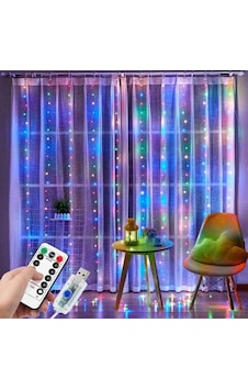 Tel Perde Led 3 3m 300 Led Rgb Çokrenkli