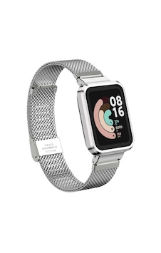 Xiaomi Redmi Watch Mi Watch Lite Uyumlu Krd-59 Metal Omsy Kordon-gümüş Xiaomi Redmi Watch Mi Watch Lite Uyumlu Krd-59 Metal Omsy Kordon-gümüş