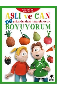Aslı ve Can ile Çıkartmaları Yapıştırıyor Boyuyorum - Meyveler Sebzeler- Marsık Kitap Aslı ve Can ile Çıkartmaları Yapıştırıyor Boyuyorum - Meyveler Sebzeler- Marsık Kitap