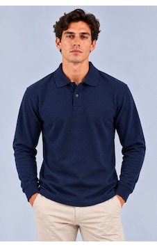 Parshey Erkek Uzun Kollu Polo Yaka Tişört %100 Pamuk 200 Gr Compact Pike Lacivert Parshey Erkek Uzun Kollu Polo Yaka Tişört %100 Pamuk 200 Gr Compact Pike Lacivert