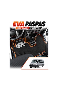 Mercedes Benz Sprinter Panelvan 2007-2016 Uyumlu Eva Oto Paspas Ön Kabin Siyah-turuncu Mercedes Benz Sprinter Panelvan 2007-2016 Uyumlu Eva Oto Paspas Ön Kabin Siyah-turuncu