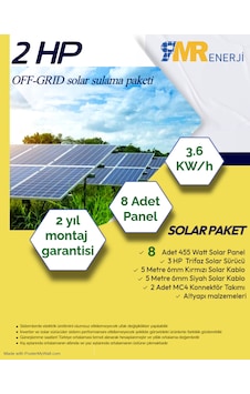 2 Hp- 3.6 Kw Off-grid Solar Sulama Paketi 2 Hp- 3.6 Kw Off-grid Solar Sulama Paketi