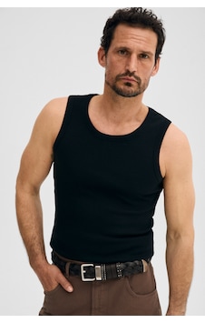 Grimelange Trevıso Erkek Yumuşak Ve Esnek Kumaşlı Organik Pamuklu Slim Fit Siyah Atlet Grimelange Trevıso Erkek Yumuşak Ve Esnek Kumaşlı Organik Pamuklu Slim Fit Siyah Atlet