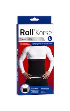 Roll Korse Siyah Large - Sıcak Tutar & Rahatlatır Roll Korse Siyah Large - Sıcak Tutar & Rahatlatır