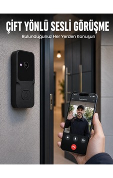 Maesko Wi-fi Bağlantılı Akıllı Kapı Zili Telefon Kontrollü Hd Güvenlik Sistemi Maesko Wi-fi Bağlantılı Akıllı Kapı Zili Telefon Kontrollü Hd Güvenlik Sistemi