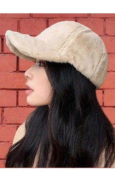 Mood Agenda Kadın Peluş Basic Kep Şapka Bej Mood Agenda Kadın Peluş Basic Kep Şapka Bej