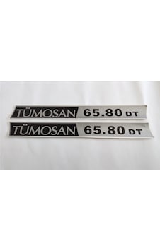 Tümosan Klasik 65.80 DT Yan Yazı Tanıtım Etiketi 2010 ve üstü Model Sağ - Sol Takım Tümosan Klasik 65.80 DT Yan Yazı Tanıtım Etiketi 2010 ve üstü Model Sağ - Sol Takım