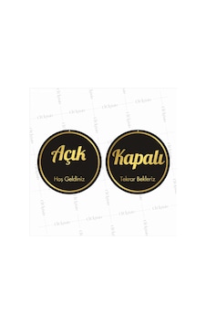 Açık Kapalı İş Yeri Levhası