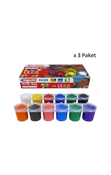 Bigpoint Akrilik Boya 12 Renk X 25 Ml X 3 Paket Diğer Bigpoint Akrilik Boya 12 Renk X 25 Ml X 3 Paket Diğer