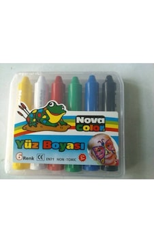 Yüz Boyama Kalemi 6 Renk Nova Color Yüz Boyama Kalemi 6 Renk Nova Color