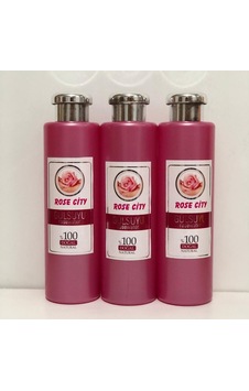 Rosecity Doğal Gülsuyu Gri Kapak 380 ml 3 Adet