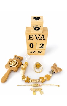 Kişiye Özel İsimli - Emzik - Emzik Askısı Zinciri - Çıngırak - Anı Küpü - Künye Zilkonyum - Yaka İğnesi Zilkonyum - Full Ahşap Set Organik Doğal Yenidoğan Hediyesi Kişiye Özel İsimli - Emzik - Emzik Askısı Zinciri - Çıngırak - Anı Küpü - Künye Zilkonyum - Yaka İğnesi Zilkonyum - Full Ahşap Set Organik Doğal Yenidoğan Hediyesi