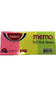 Noki Yapışkanlı Not K. 38X51 12005N Karışık Neon Noki Yapışkanlı Not K. 38X51 12005N Karışık Neon