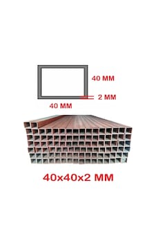 40 X 40 X 2 Mm 2 Mt Boyalı Profil Demir Metal Oksit Kırmızı 40 X 40 X 2 Mm 2 Mt Boyalı Profil Demir Metal Oksit Kırmızı