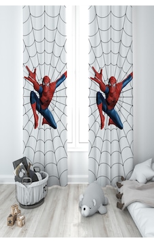 Mekta Home Bebek Ve Çocuk Odası Ağ Ve Spiderman Desenli 2 Kanat Fon Perde Mekta Home Bebek Ve Çocuk Odası Ağ Ve Spiderman Desenli 2 Kanat Fon Perde