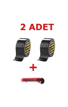 2 Adet Siyah Suya Dayanıklı Tamir Bandı Çadır Bant 48X10Mt 2 Adet Siyah Suya Dayanıklı Tamir Bandı Çadır Bant 48X10Mt