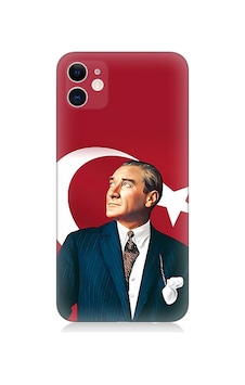 Apple Uyumlu iPhone 12 Silikon Kılıf Mustafa Kemal Atatürk Ve Bayrak Apple Uyumlu iPhone 12 Silikon Kılıf Mustafa Kemal Atatürk Ve Bayrak