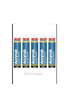 Silikonize Mastik 500gr Beyaz 5 Adet