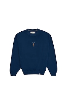 WWF Geyik Sweatshirt İndigo Mavi