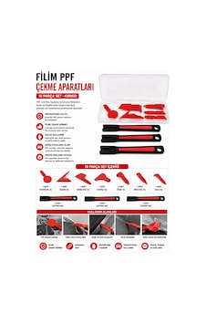 Ppf Film Çekme Aparatları 10 Parça Set Kırmızı Vinil Folyo Cam Filmi Uygulama Set - 896996129 Ppf Film Çekme Aparatları 10 Parça Set Kırmızı Vinil Folyo Cam Filmi Uygulama Set - 896996129