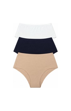 Bonbon Kadın Pamuk Kumaş 3'lü Yüksek Bel Dikişsiz İz Yapmaz Lazer Kesim Slip Bb2854 Çok Renkli Bonbon Kadın Pamuk Kumaş 3'lü Yüksek Bel Dikişsiz İz Yapmaz Lazer Kesim Slip Bb2854 Çok Renkli